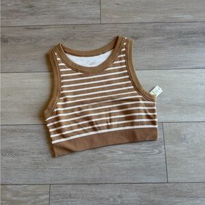 American Eagle OFFLINE BY AERIE SEAMLESS HIGH NECK SPORTS BRA women's size L